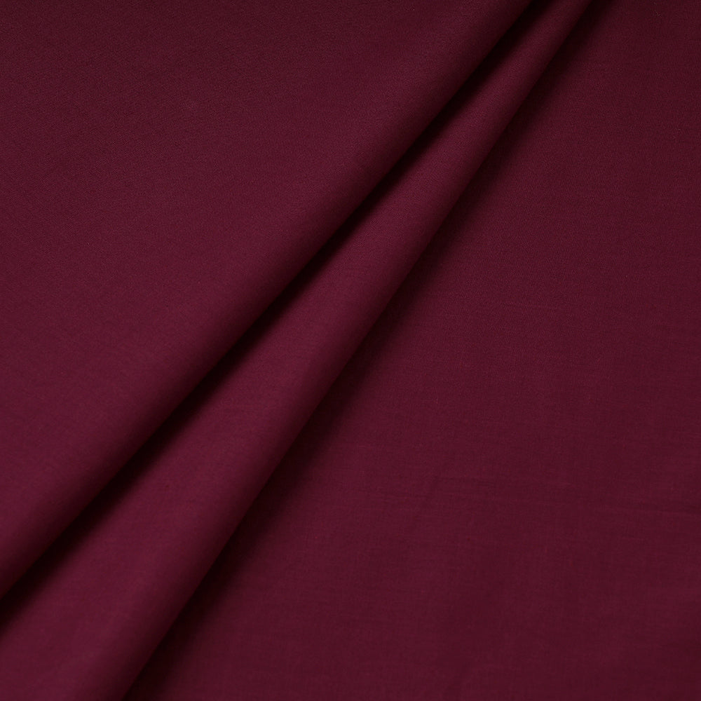 Maroon - Prewashed Plain Cotton Fabric 11