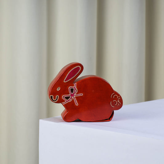 Rabbit - Handcrafted Leather Money Bank