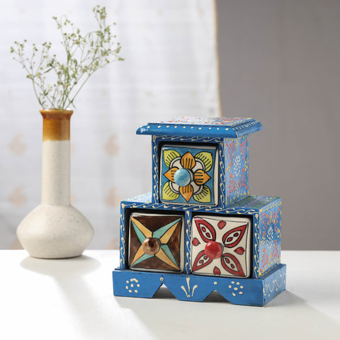 wooden case ceramic drawer