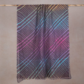 Buy Leheriya Tie-Dye Kota Doria Cotton Saree Online l iTori.com