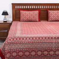 ajrakh double bed cover set