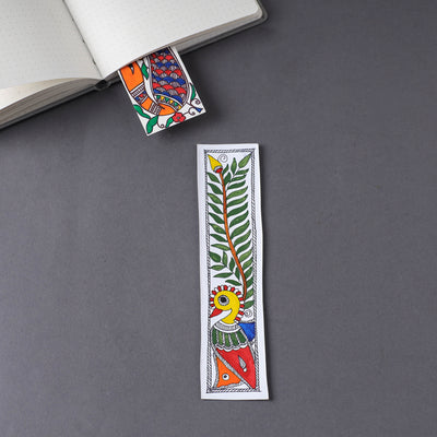 Assorted - Madhubani Handpainted Bookmark (7.5 x 2 in)