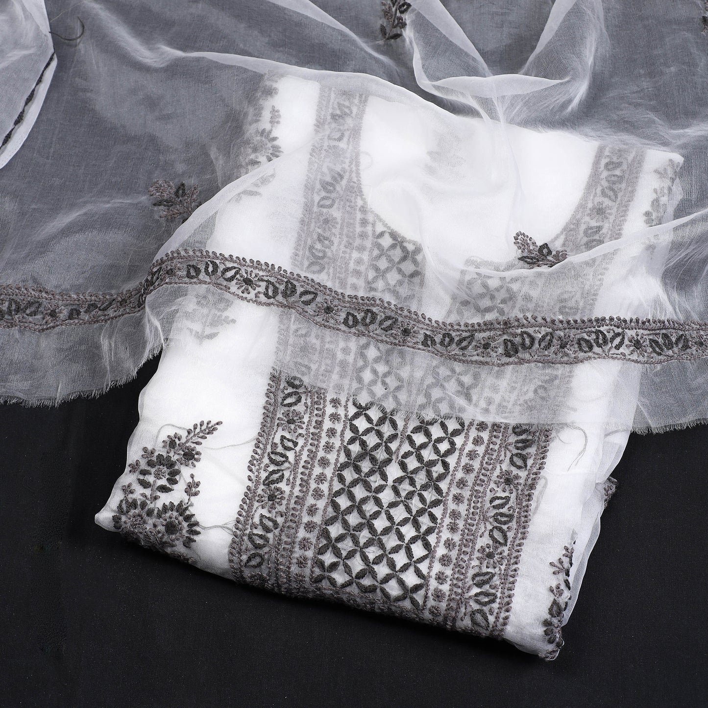 chikankari dress material