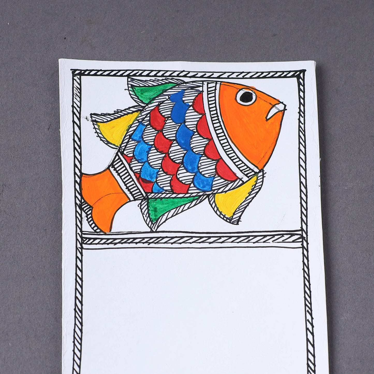 Assorted - Madhubani Handpainted Post Card (3.5 x 5.5 in)