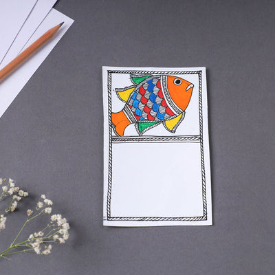 Assorted - Madhubani Handpainted Post Card (3.5 x 5.5 in)