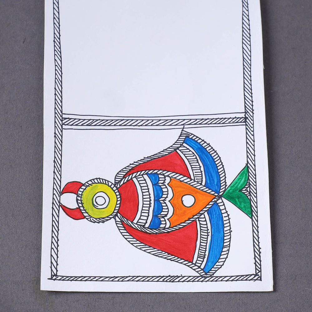 Assorted - Madhubani Handpainted Post Card (3.5 x 5.5 in)