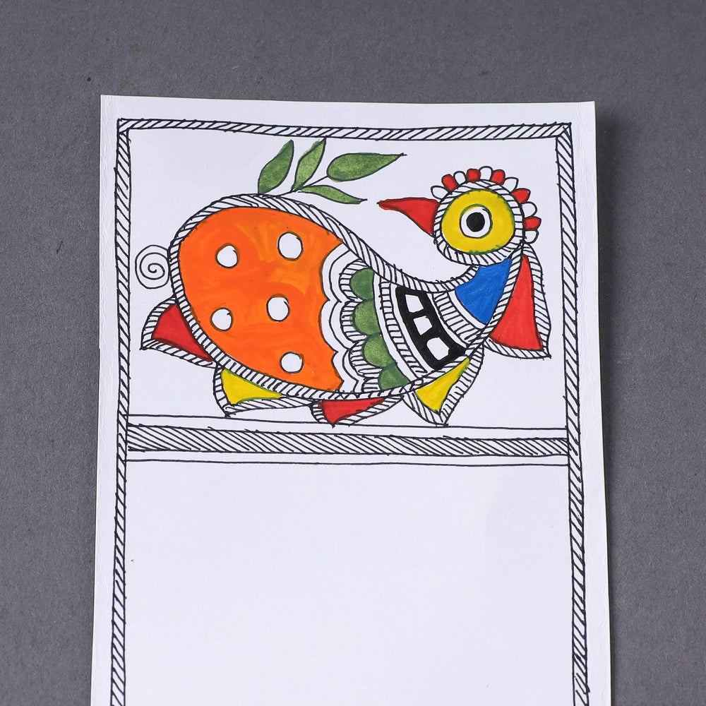 Assorted - Madhubani Handpainted Post Card (3.5 x 5.5 in)