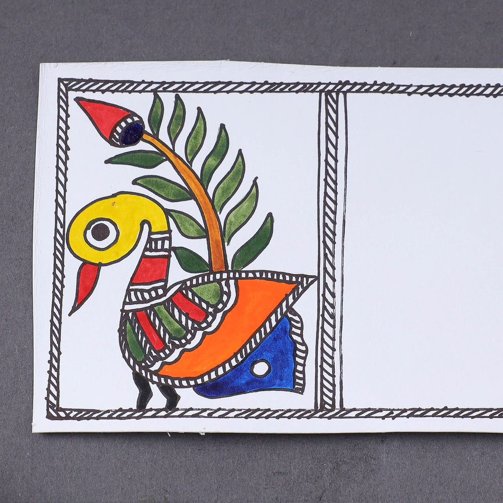 Assorted - Madhubani Handpainted Post Card (3.5 x 5.5 in)