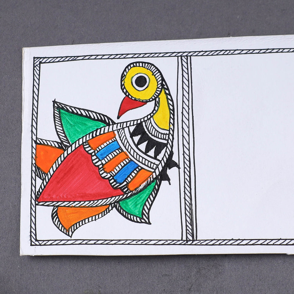 Madhubani Handpainted Post Card (3.5 x 5.5 in)