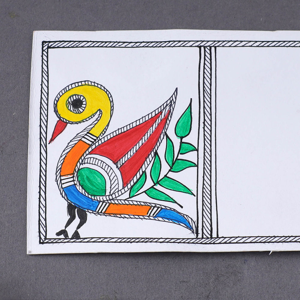 Madhubani Handpainted Post Card (3.5 x 5.5 in)