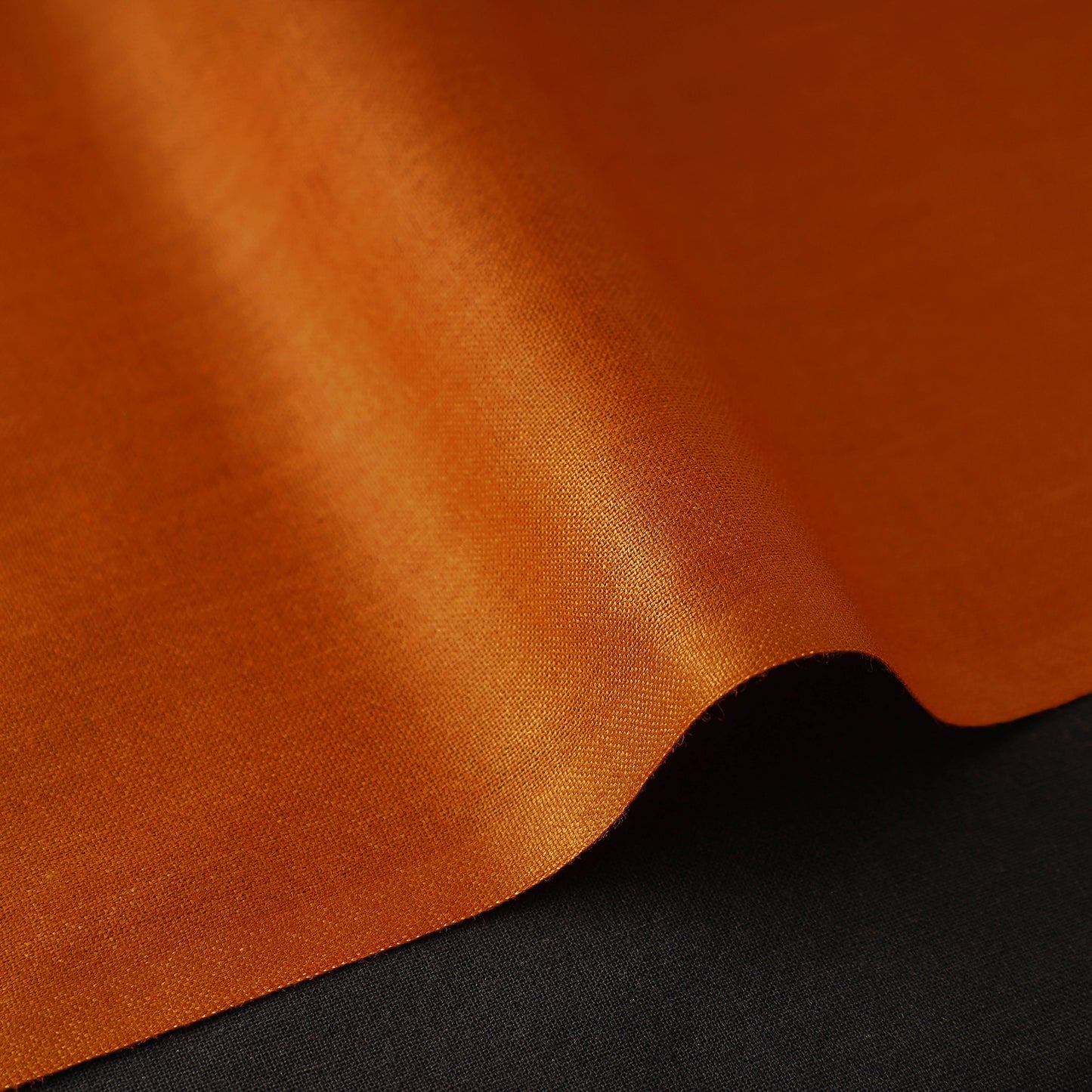 Orange - Linen Cotton Plain Fabric