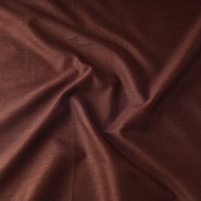 Brown - Linen Cotton Plain Fabric