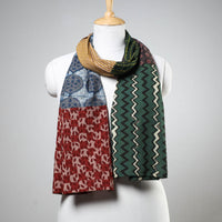 Multicolor - Akola Block Printed Patchwork Cotton Stole