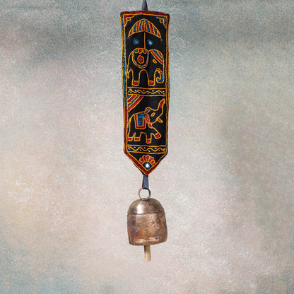 Kutch Embroidery Copper Coated Bell (L - 18)