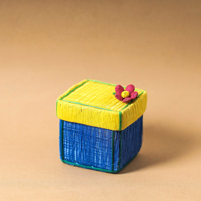 Handmade Coir Jewelry Box - Flower