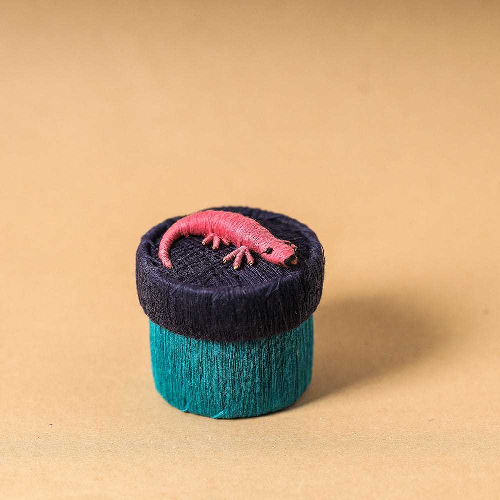 Handmade Coir Jewelry Box - Lizard