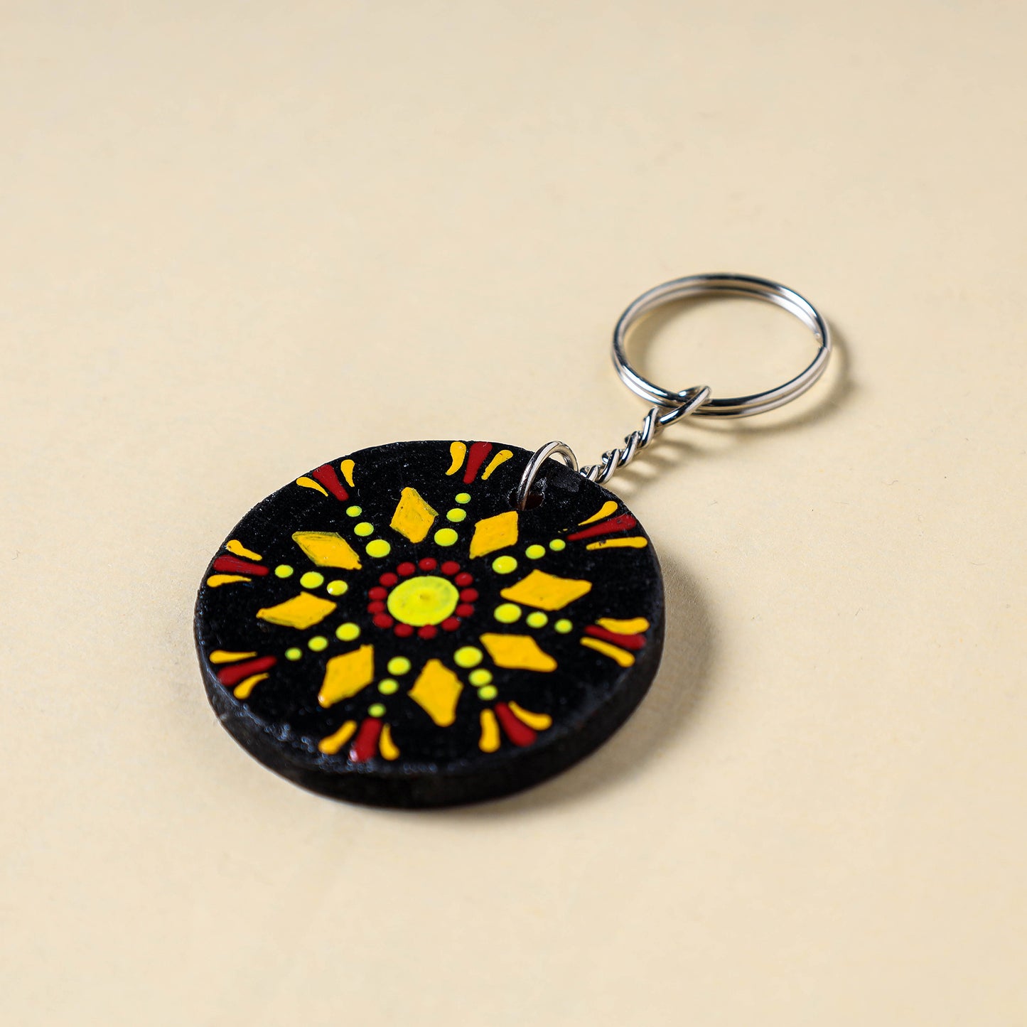 Mandala Art Handpainted Keychain