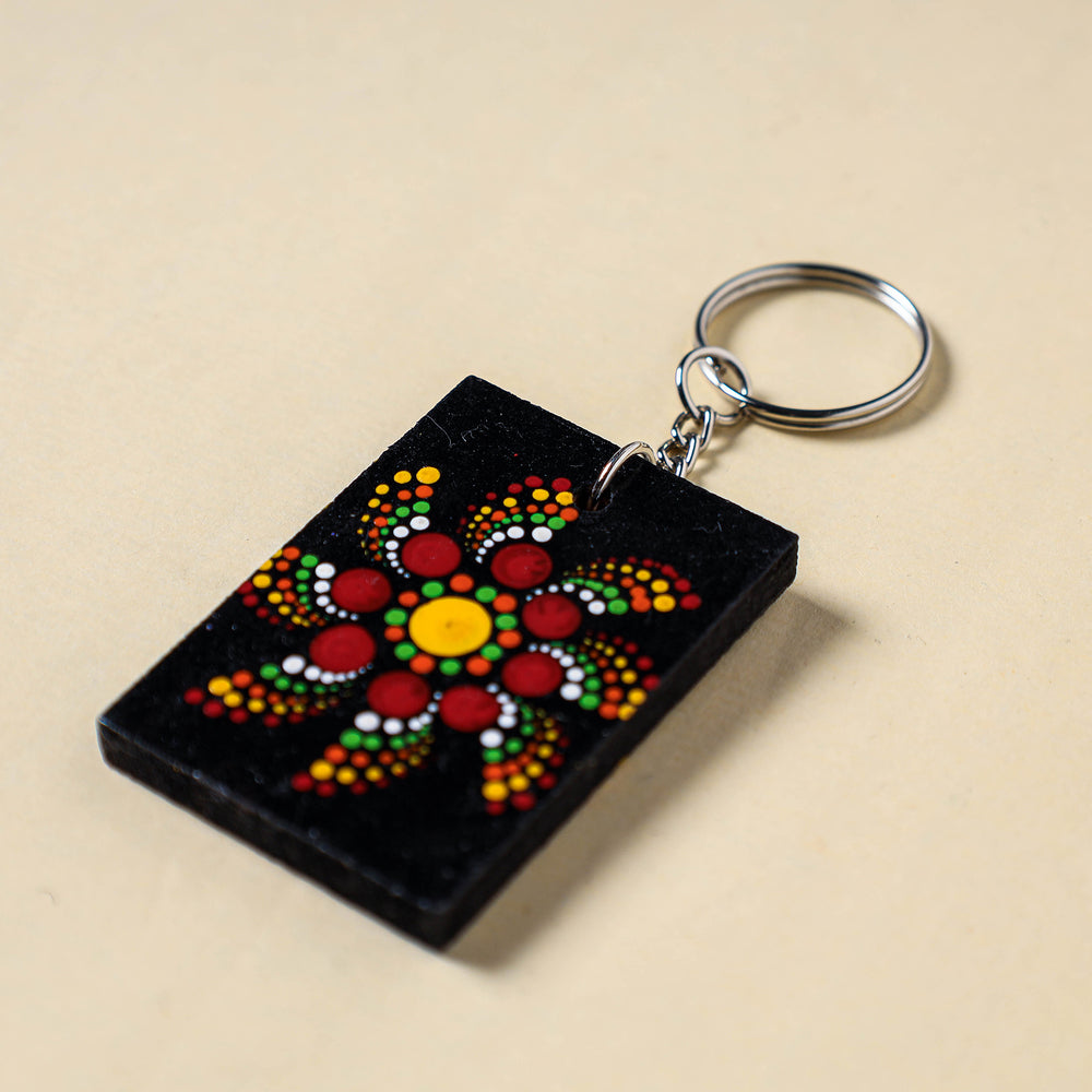 Mandala Art Handpainted Keychain