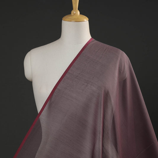 Purple Pink - Maheshwari Silk Cotton Pure Handloom Fabric