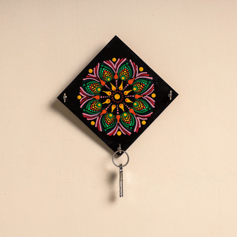 Mandala Art Handpainted Keyholder (7 x 7 in)