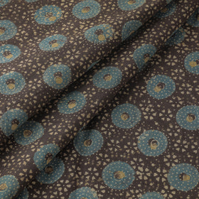  3 Kaam Ajrakh Block Printing Natural Dyed Cotton Fabric 