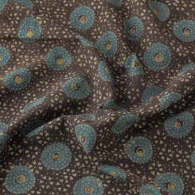  3 Kaam Ajrakh Block Printing Natural Dyed Cotton Fabric 