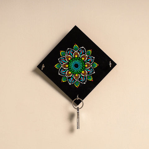 Mandala Art Handpainted Keyholder (7 x 7 in)