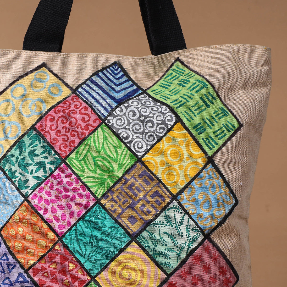 Handpainted shoulder bag for women 11 - handcrafted