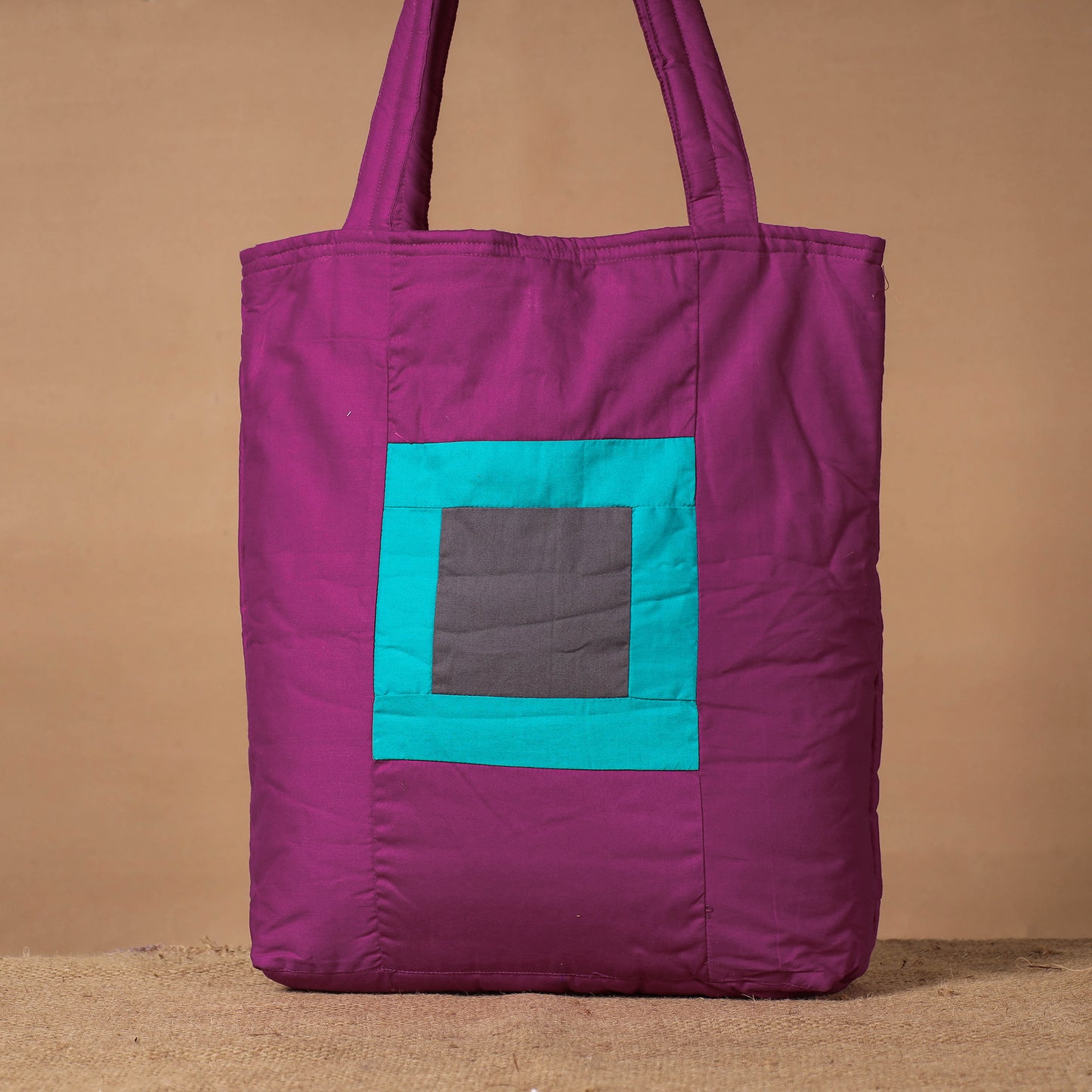 Purple - Patchwork Quilted Cotton Reflections Shoulder Bag
