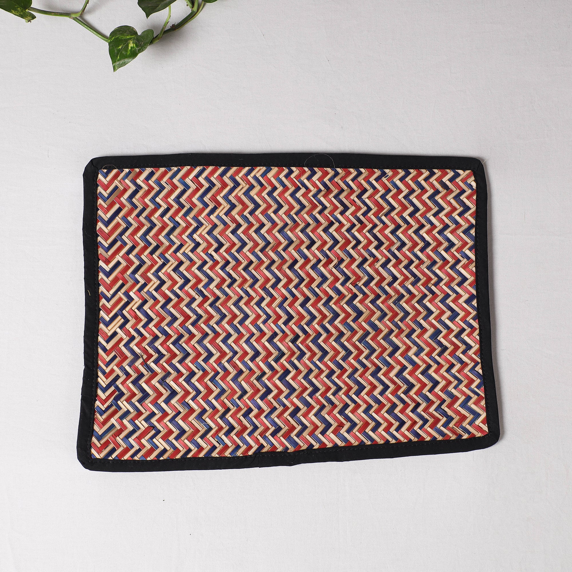  Multicolor Handmade Water Hyacinth Table Mat from Assam