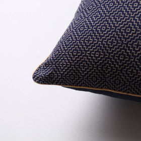  Black Jacquard Cotton Fabric Cushion Cover