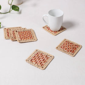 Handmade Water Hyacinth Coasters from Assam 