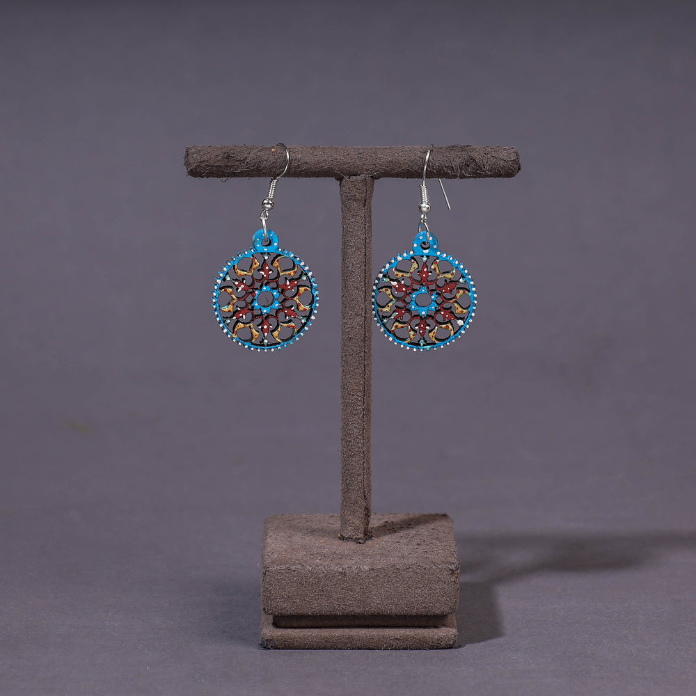 Tikuli Art Handpainted Wooden Earrings