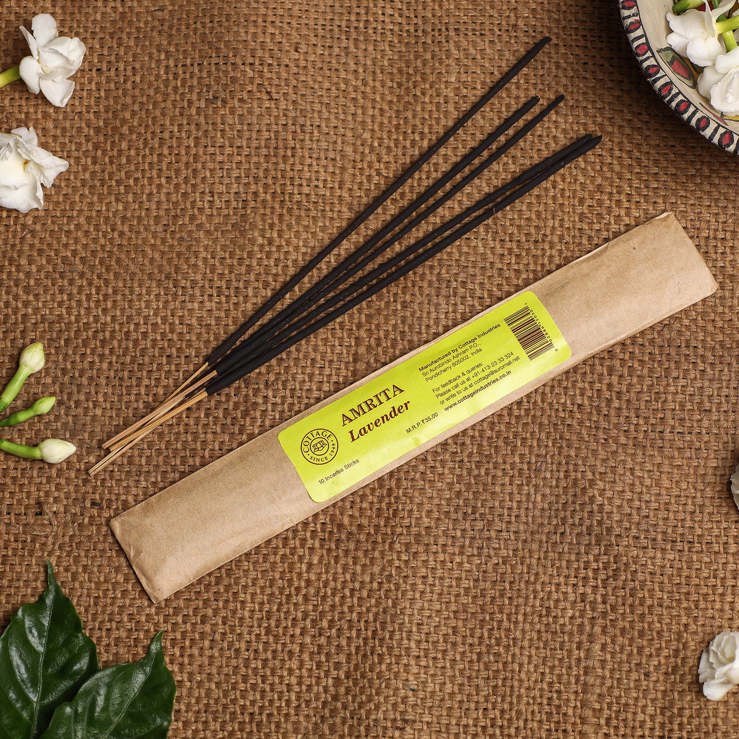 Sri Aurobindo Ashram - Lavander Incense Sticks