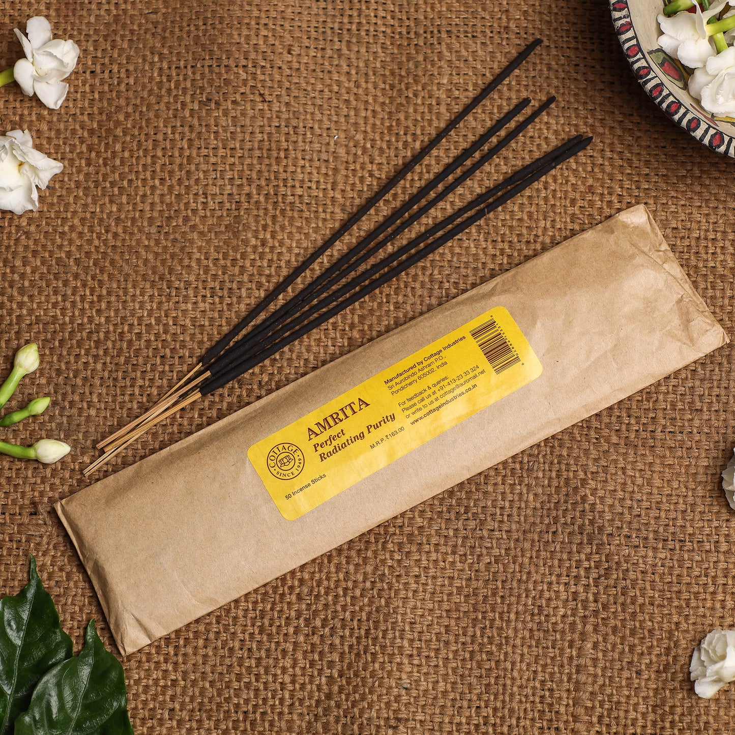 Sri Aurobindo Ashram - Radiating Purity Amrita Incense Sticks