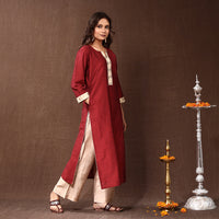 plain silk kurta