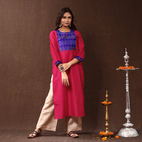 plain silk kurta