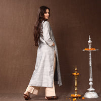 plain silk kurta