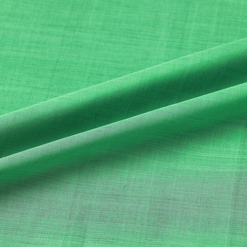 Green Original Mangalagiri Handloom Cotton Fabric 