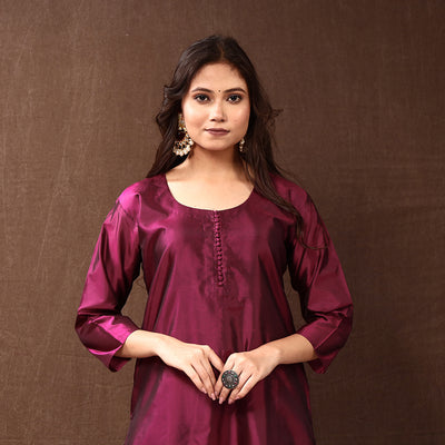 plain silk kurta