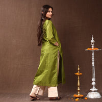 plain silk kurta