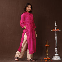 plain silk kurta