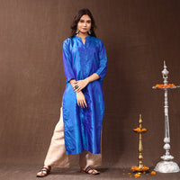 plain silk kurta