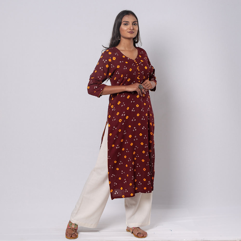 bandhani kurta