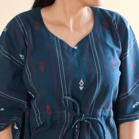 Buy Jacquard Cotton Kaftan & Pyjama Night Suit Set Online at iTokri.com