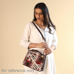 Multicolor Handcrafted Jacquard Woven Cotton Sling Bag