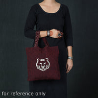 printed cotton hand bag