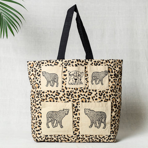 block print shoulder bag