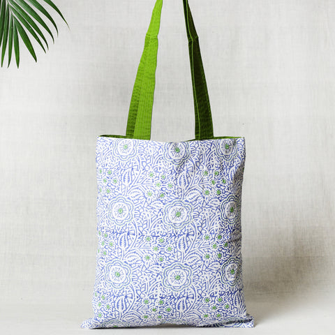 kantha block print shoulder bag