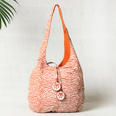 block print shoulder bag